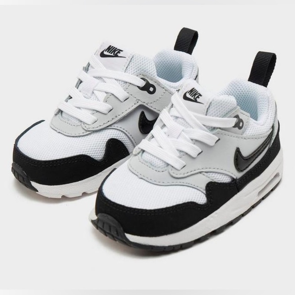 NIKE Air Max 1 EasyOn BLACK WHITE SZ 7C NEW IN BOX